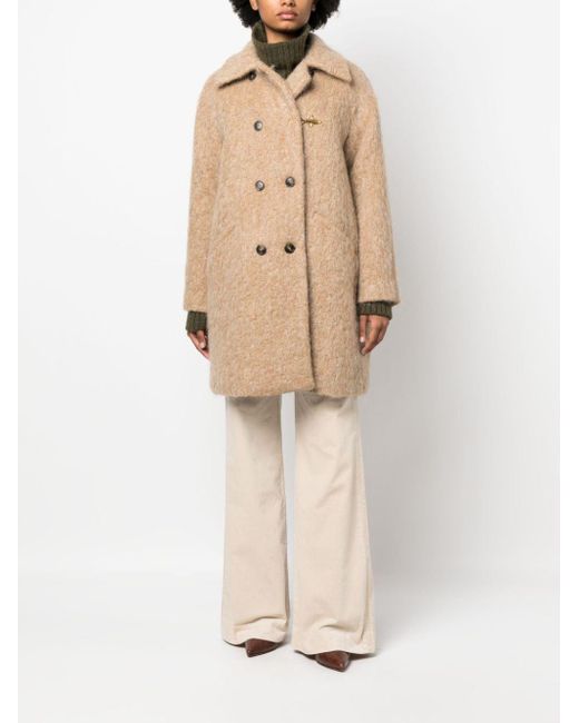 Fay Natural Jacqueline Double-Breasted Coat