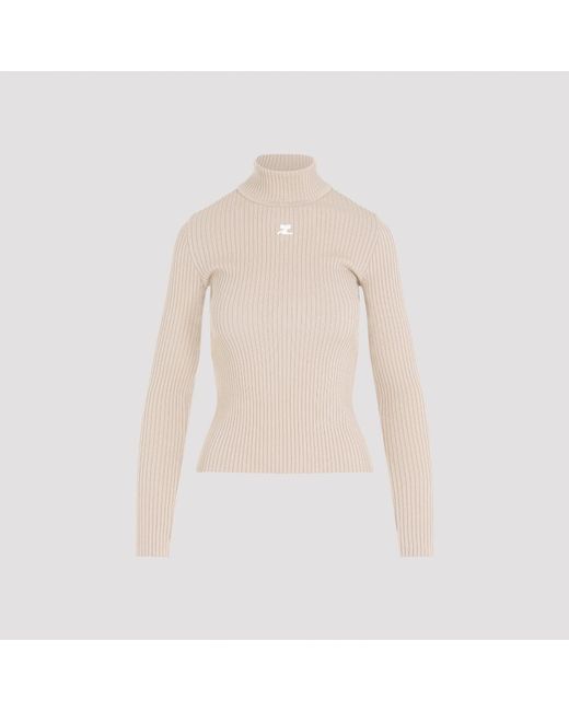Courreges Natural Pullover Nude & Neutrals