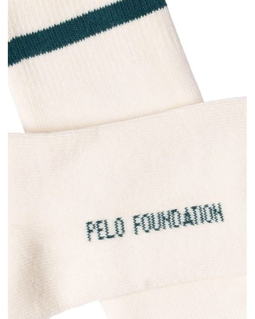 PELO FOUNDATION White Socks Embro for men
