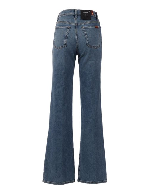 7 For All Mankind Blue Modern Dojo Oceanstone