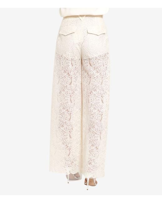 Pantalon beige SIMONA CORSELLINI en coloris White