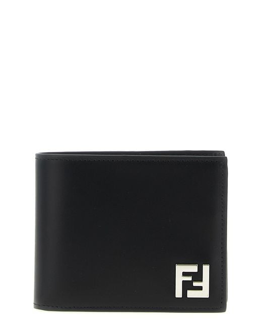 Fendi Black 'Bifold' Wallet for men