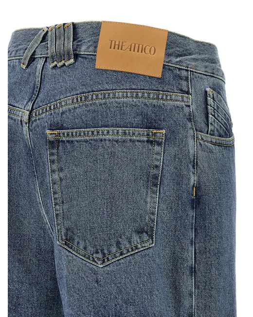 The Attico De Attico Heeft Jeans Uitgesneden in het Blue