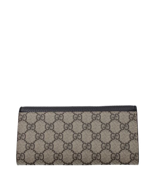Gucci Black Wallet Fabric