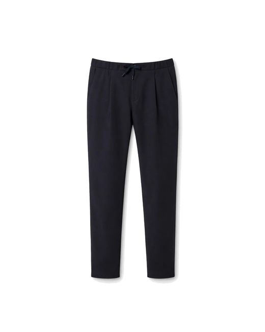 Herno Blue Casual Wool Pants for men