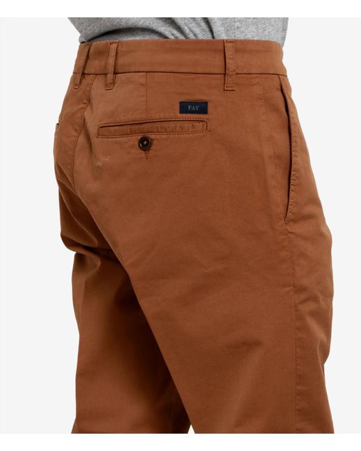 Fay Brown Trousers for men
