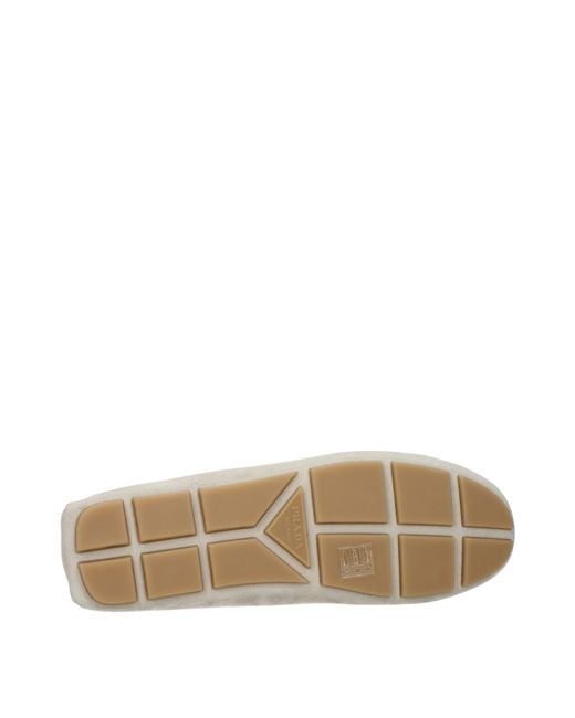 Prada Natural Suede/Pumice Loafers
