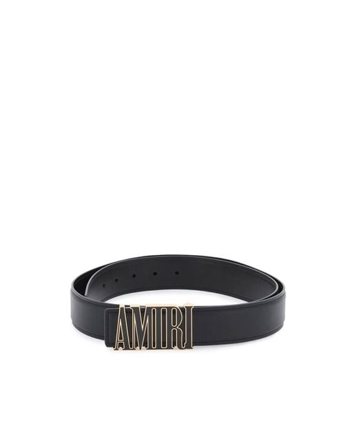 Amiri Logo Buckle Belt in het Black voor heren