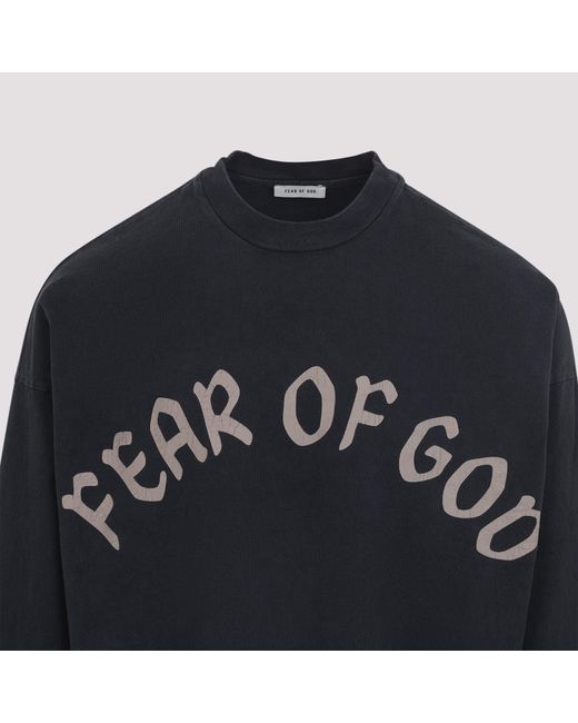 Fear Of God Blue F Of G" Ls Tee