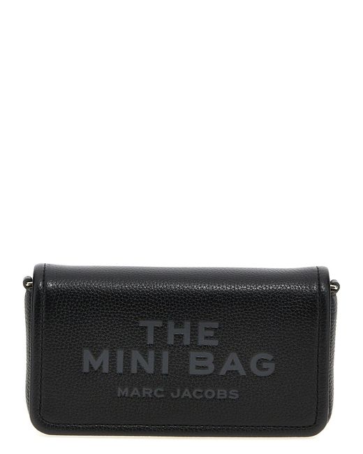 Marc Jacobs Black 'The Leder Mini Bag' Crossbody Bag '
