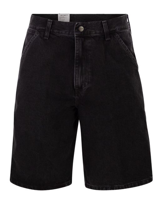 Carhartt Denim Bermudashort in het Black