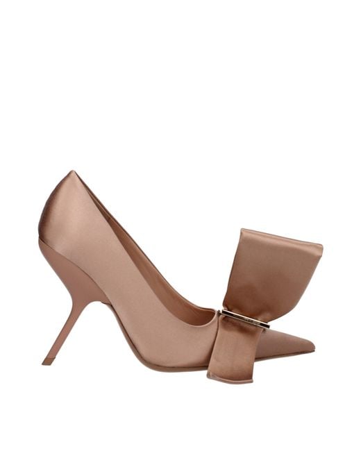 Ferragamo Brown Décolleté Erica Donna Raso/Amaretto