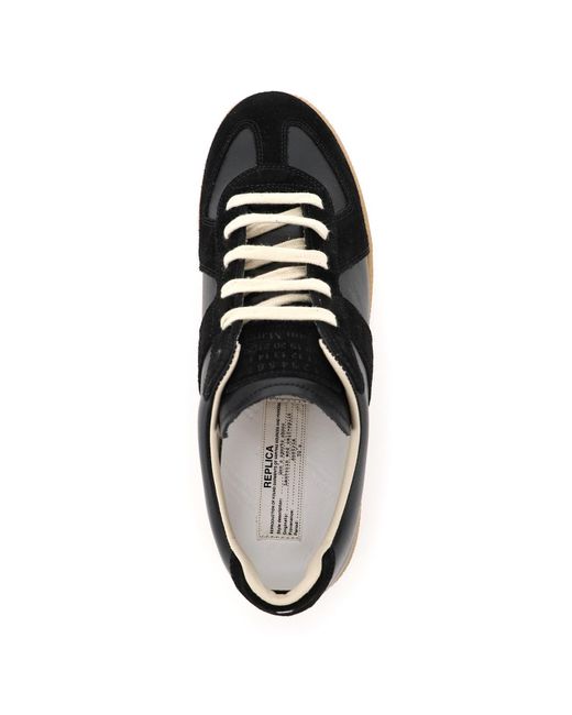 Replik Leder -Sneaker Maison Margiela pour homme en coloris Black