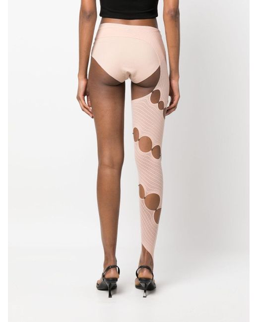 Rui White Cut-Out Detailing Leggings