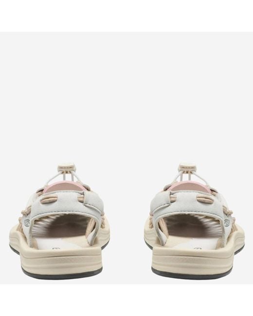 Keen White Uneek Leather Sandals