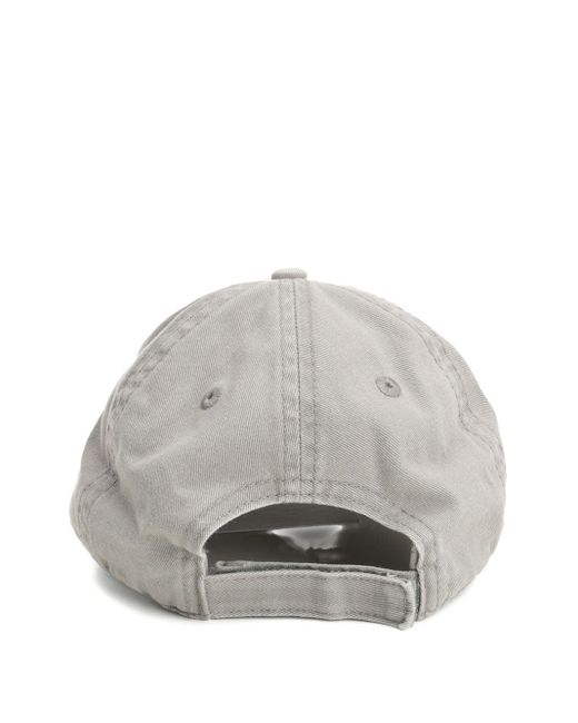 The Attico De Attico Logo Canvas Baseball Cap in het Gray