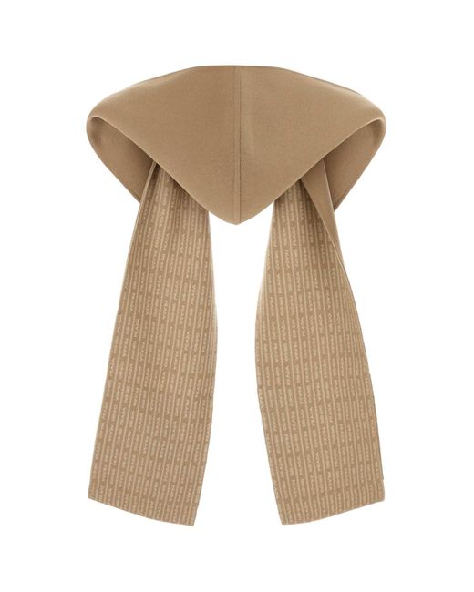 Prada Natural Camel Wool Scarf