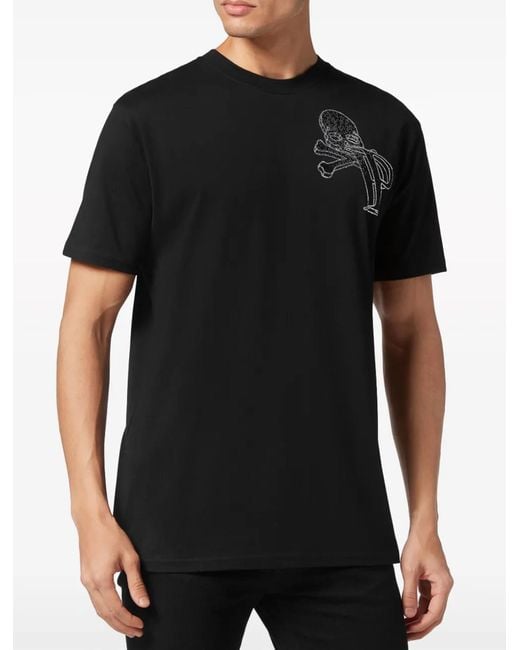 Philipp Plein T Shirts En Polos Zwart in het Black