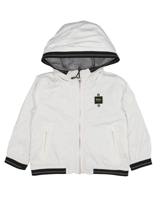 Blauer White Mäntel weiß