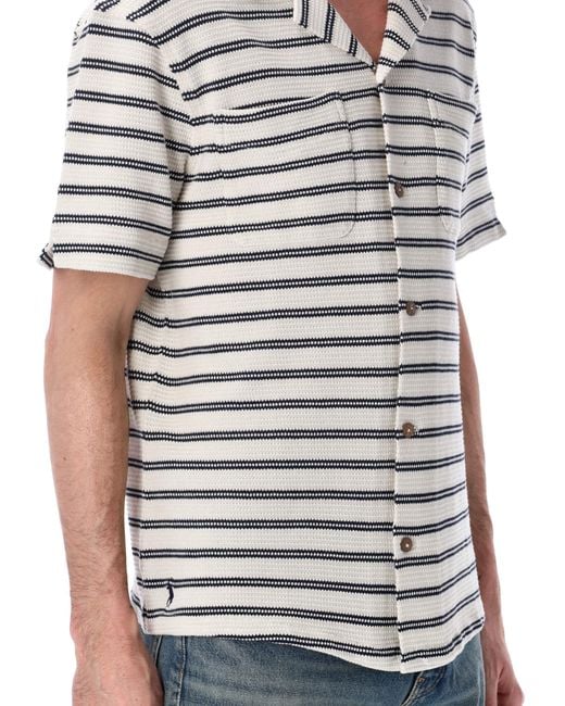 Polo Ralph Lauren Blue Striped Knitted Shirt for men