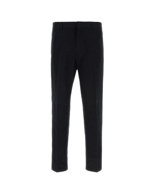 Jil Sander Black Midnight Cotton Pant for men