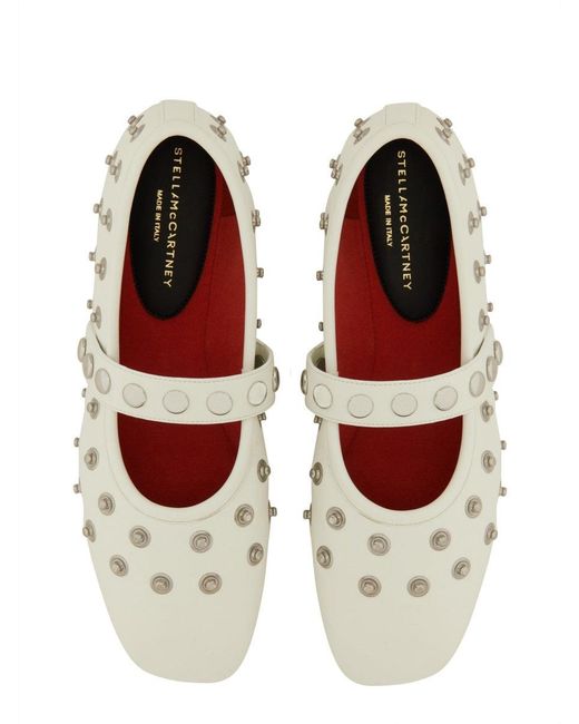 Stella McCartney White 'Ryder' Ballet Flats