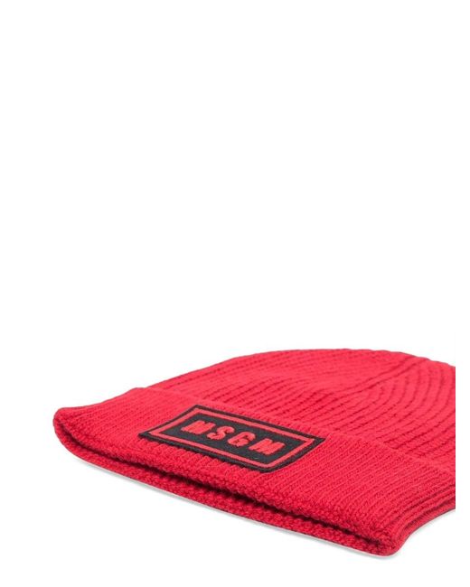 MSGM Red Cappello Lana Junior