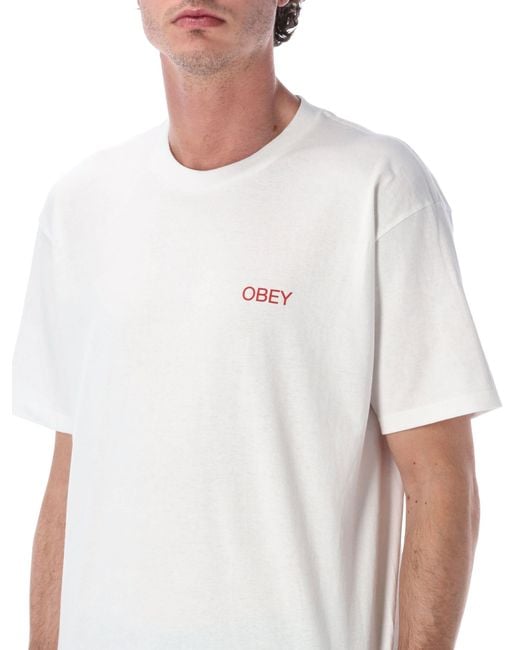 Obey White T Shirts And Polos for men