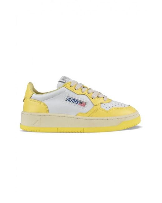 Autry Yellow Medalist Sneakers