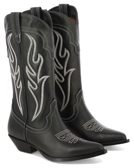 Bottes de cowboy Santa Fè Sonora Boots en coloris Black