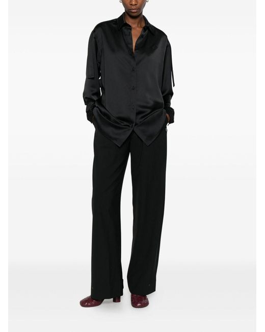 Moncler Genius Black Wool Blend Trousers