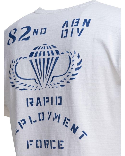Buzz Rickson's White 82Nd Airborne Division T-Shirts for men