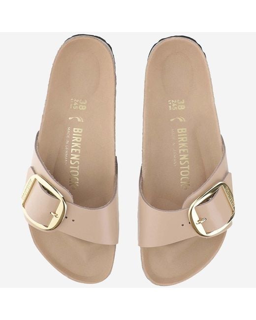 Birkenstock Natural Suede Sandals With Adjustable Straps