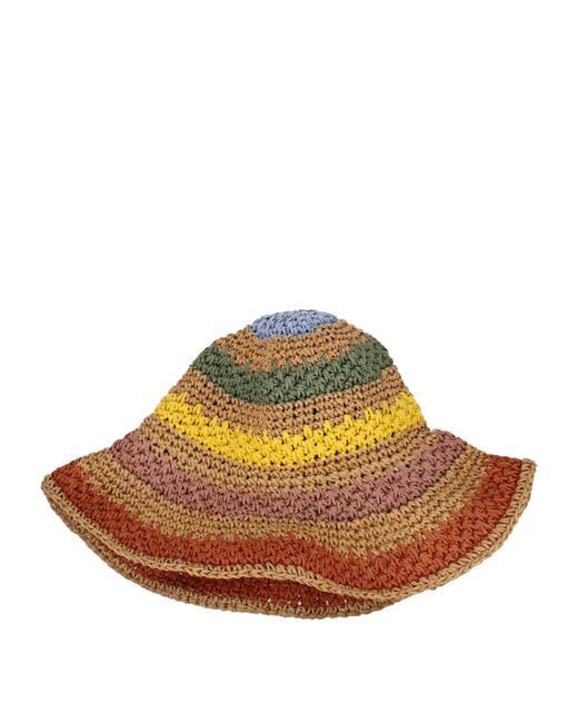 Roberto Collina Brown Hats Paper Textile for men