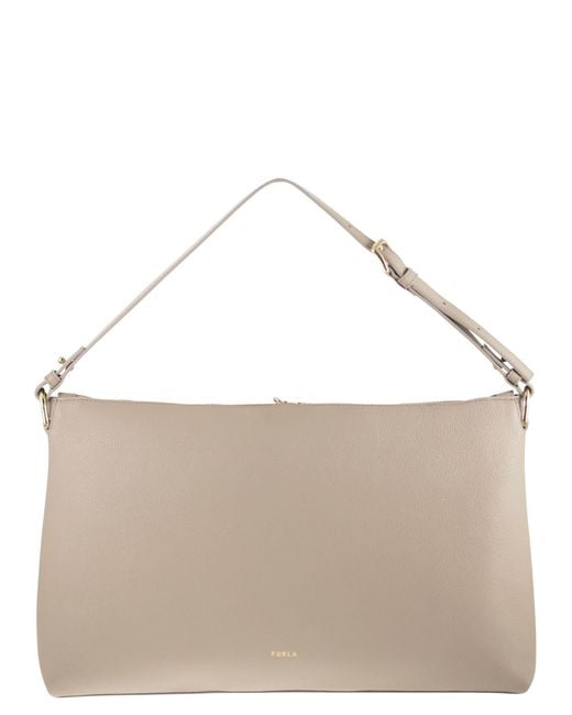 Furla Brown Debby Shoulder Bag M