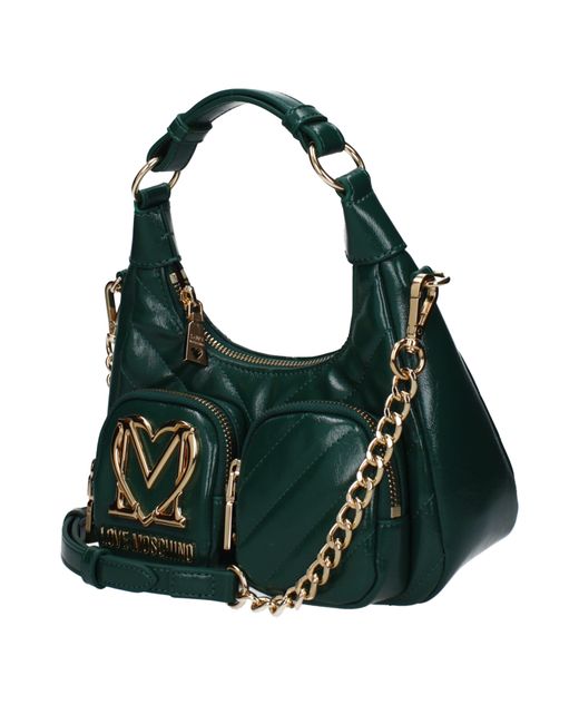 Love Moschino Green Borse A Mano Donna Poliuretano Verde/Muschio