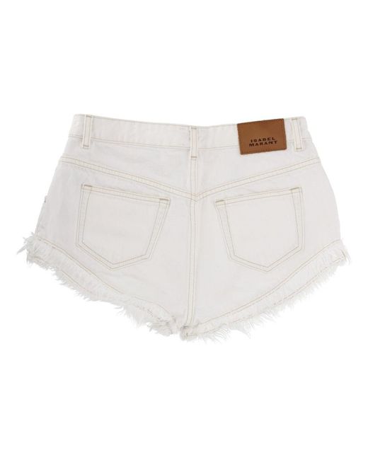 Isabel Marant White Shorts "Endeidala"