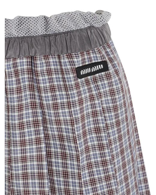 Miu Miu Plooirok in het Gray