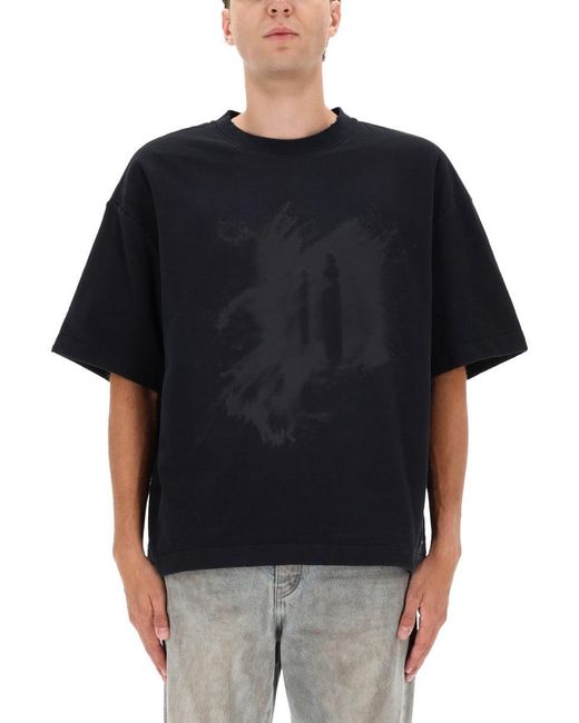 Purple Brand Black Tshirt Dust for men