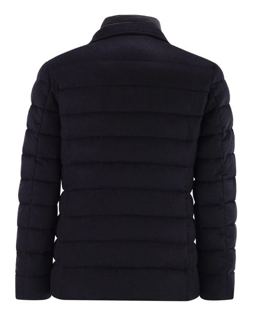 Moorer Blue Nomos Ls9 Jacket Style Down Jacket for men