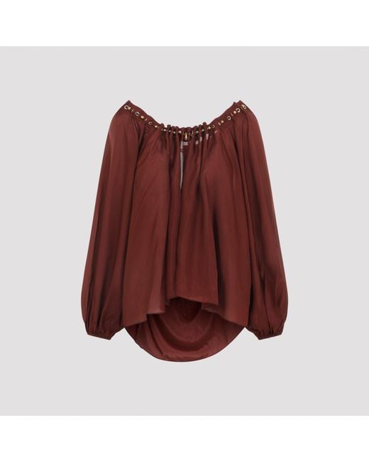 Zimmermann Red Aster Blouse