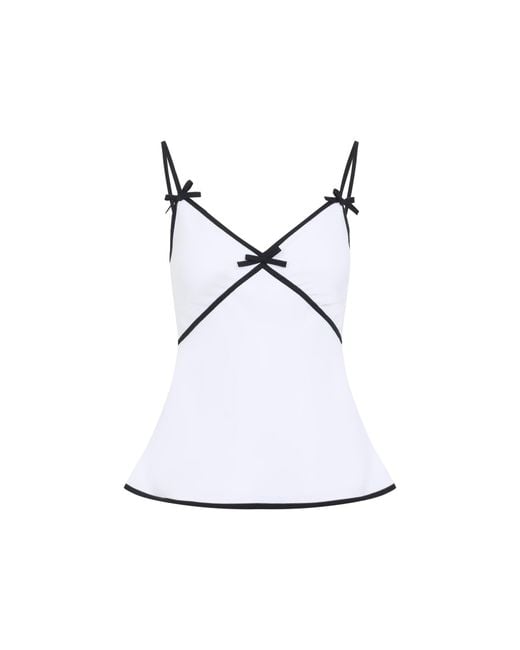Moschino White Bow Top