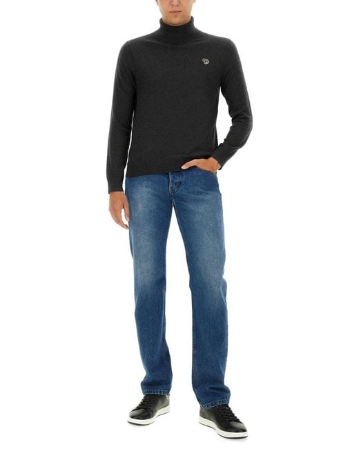 Paul Smith Black Zebra Patch Shirt for men