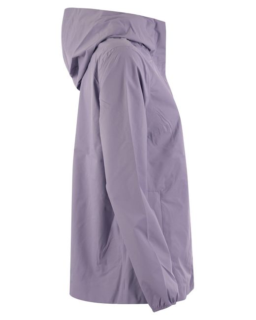 Way Marguerite Stretch Hooded Giacca di K-Way in Purple