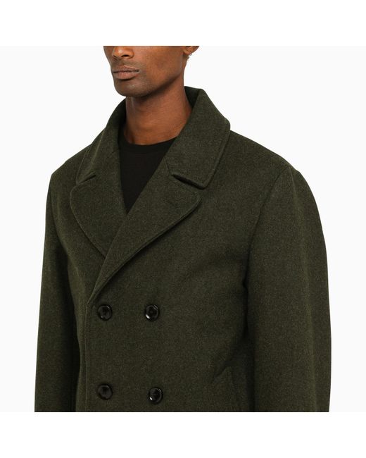 Double breasted military coat mens hotsell