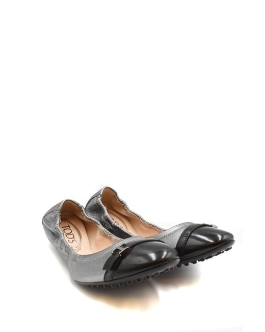 Tod's White Ballet Flats