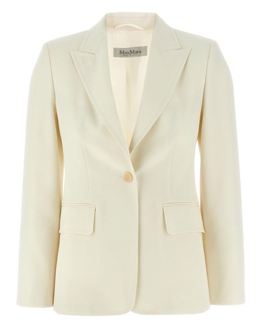 Max Mara 'palchi' Blazer in het Natural