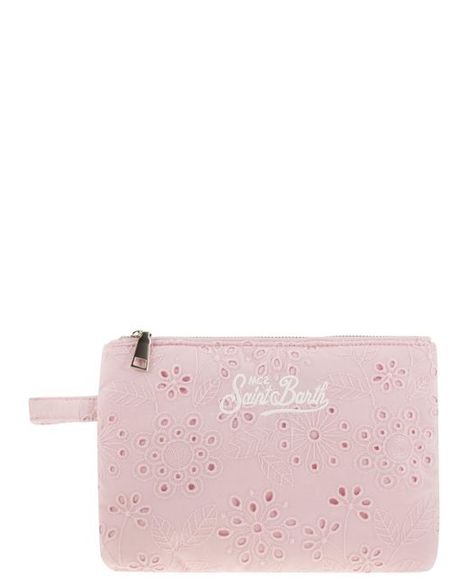 Mc2 Saint Barth Pink Parasy St. Gallen Lace Clutch -Tasche