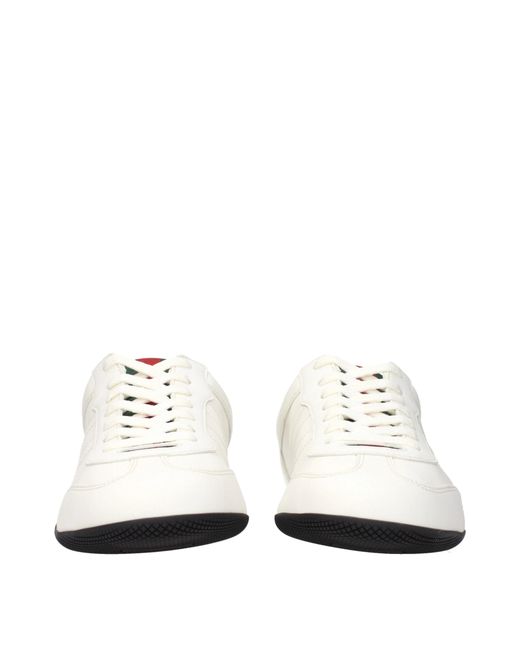 Gucci White Sneakers Leather