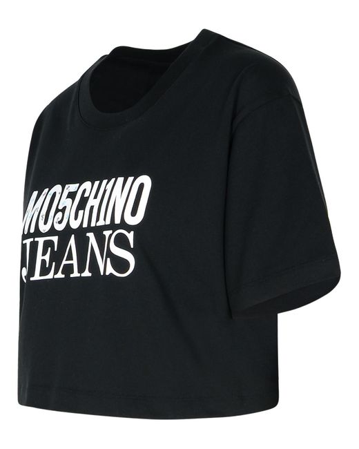 Moschino Black Cotton T-Shirt